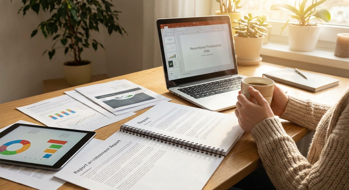 업무 상황별 보고서 형식 선택