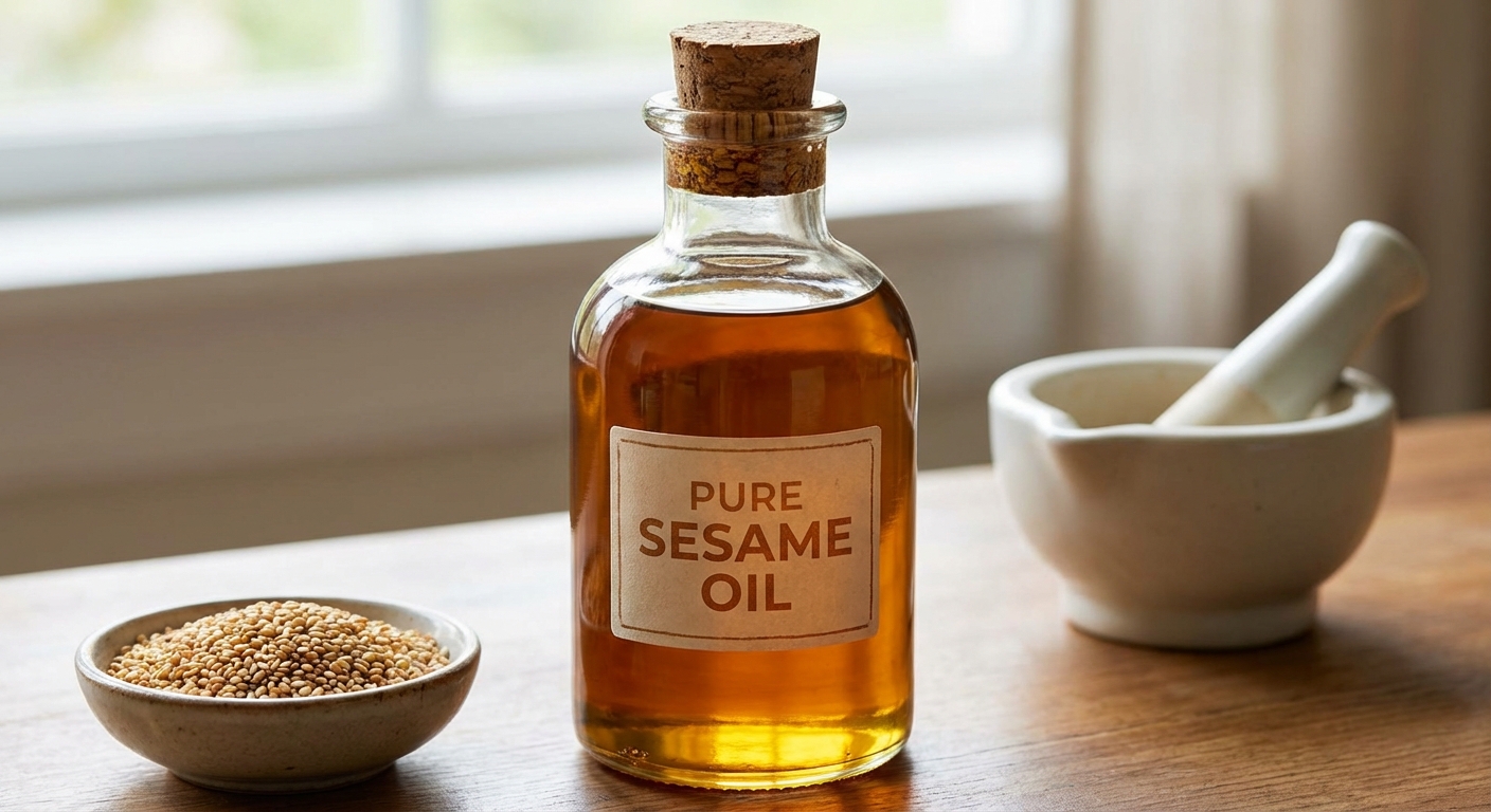 완성된 참기름병