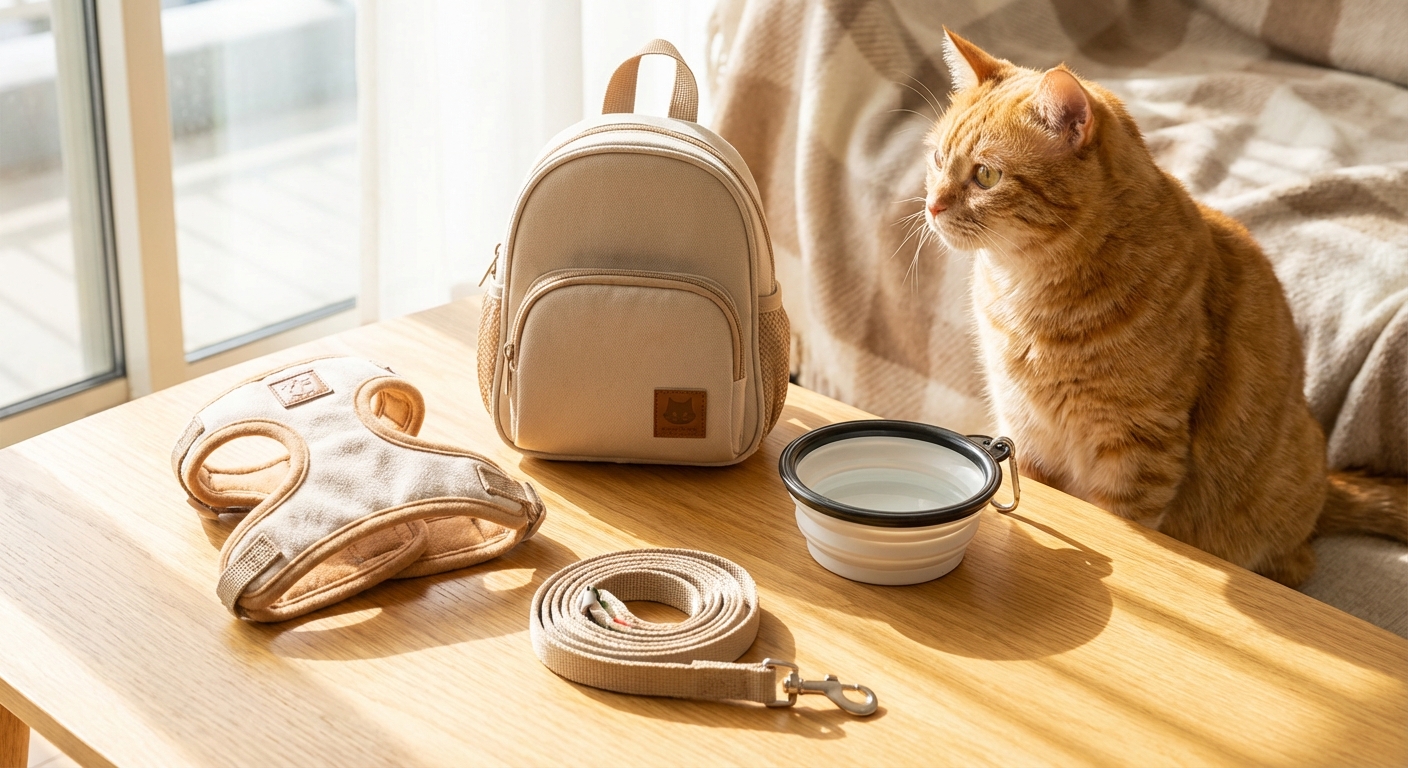 고양이 산책 용품