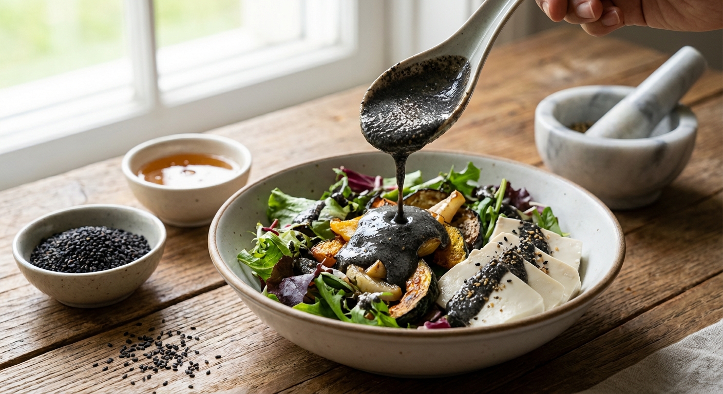 흑임자 소스, 고소함 하나로 평범한 식탁을 바꾸는 만능 소스