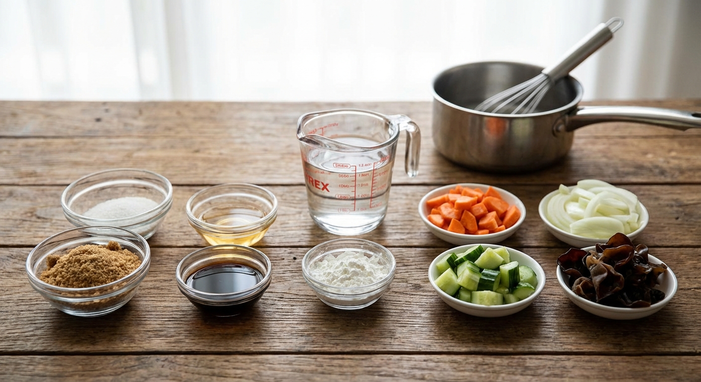 새콤달콤 탕수육 소스 레시피