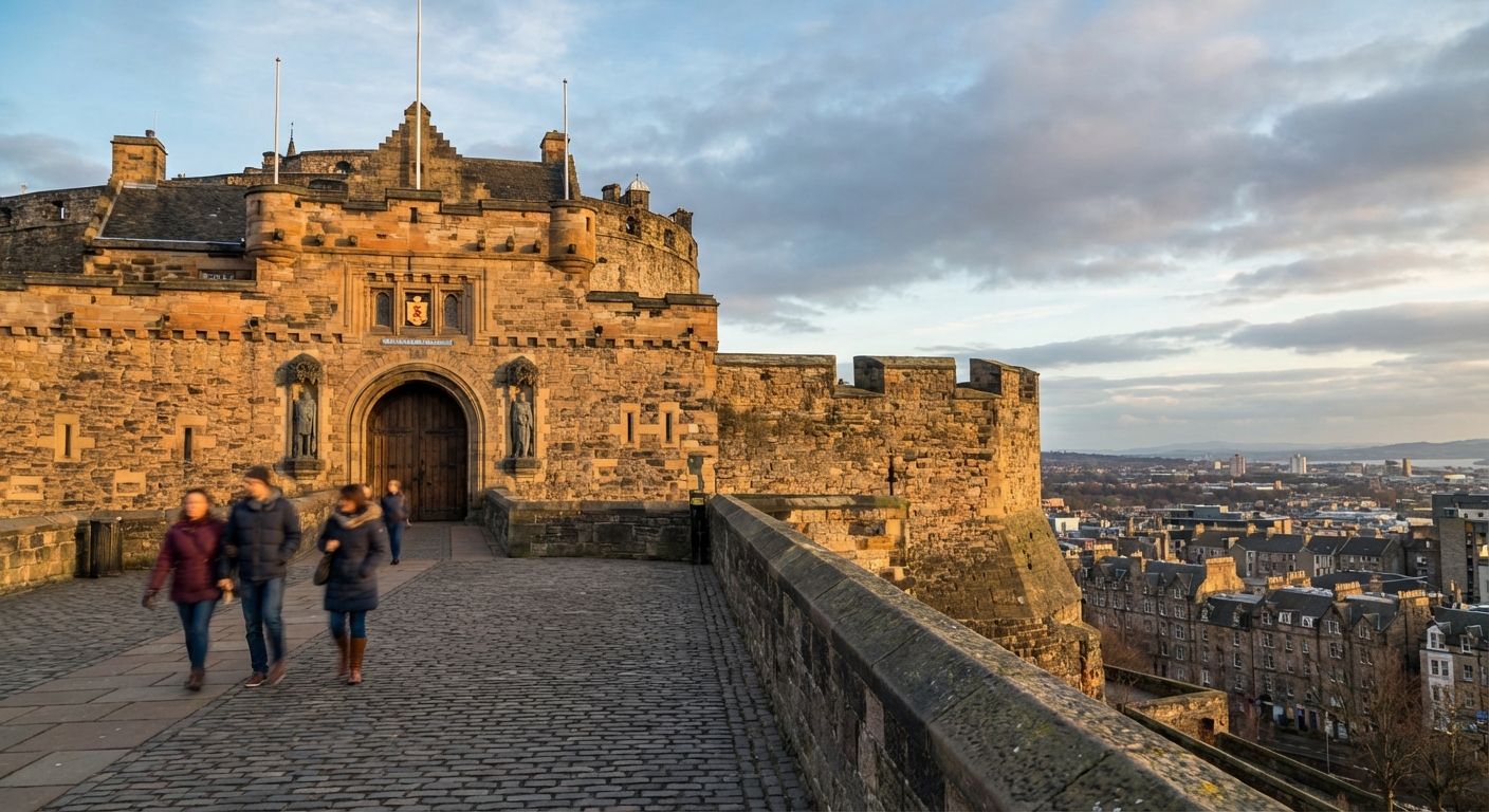 에든버러 성 입구