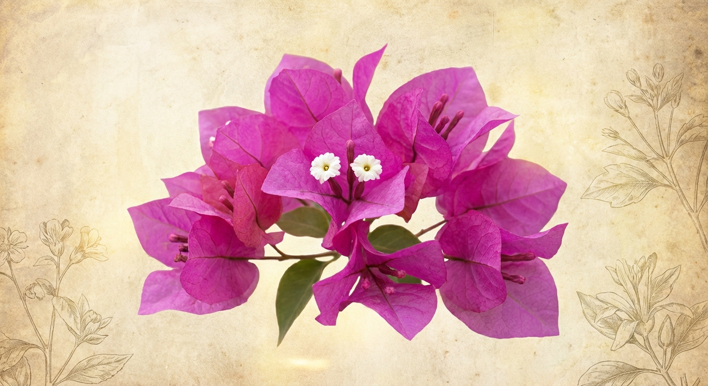 부겐빌레아 꽃 구조