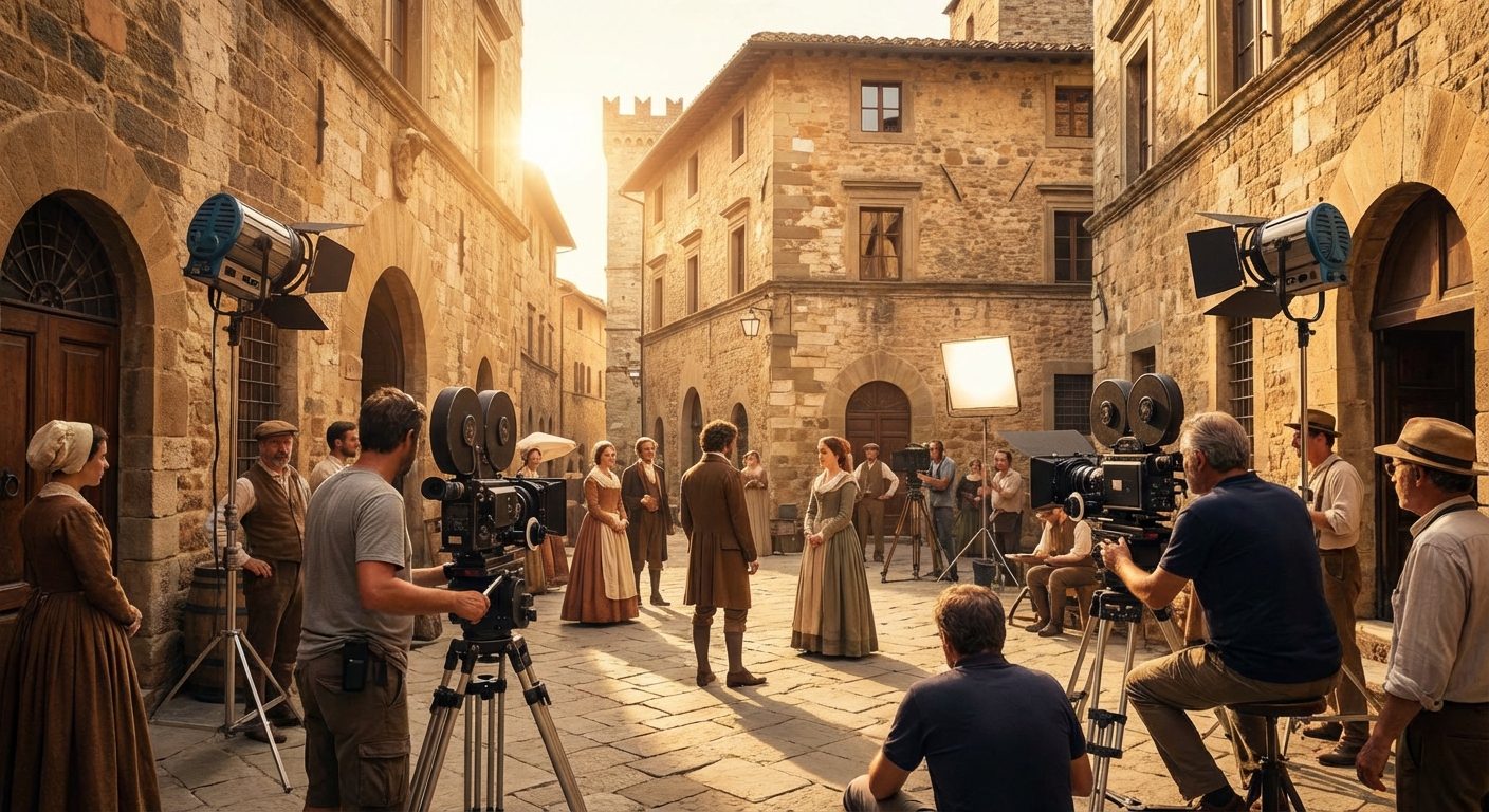 영화 촬영 세트