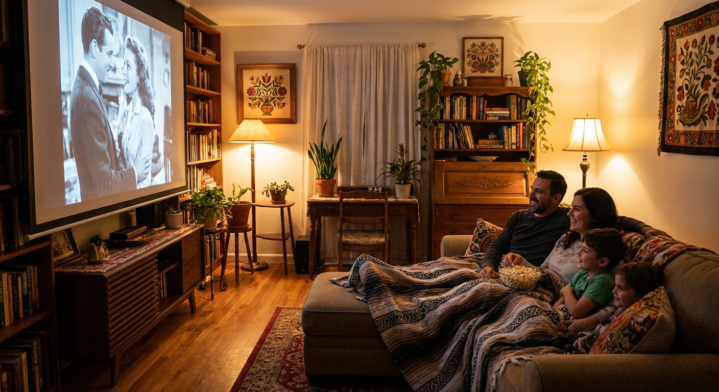 가족 영화 감상