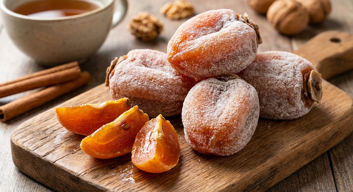 하얀 분이 생긴 곶감