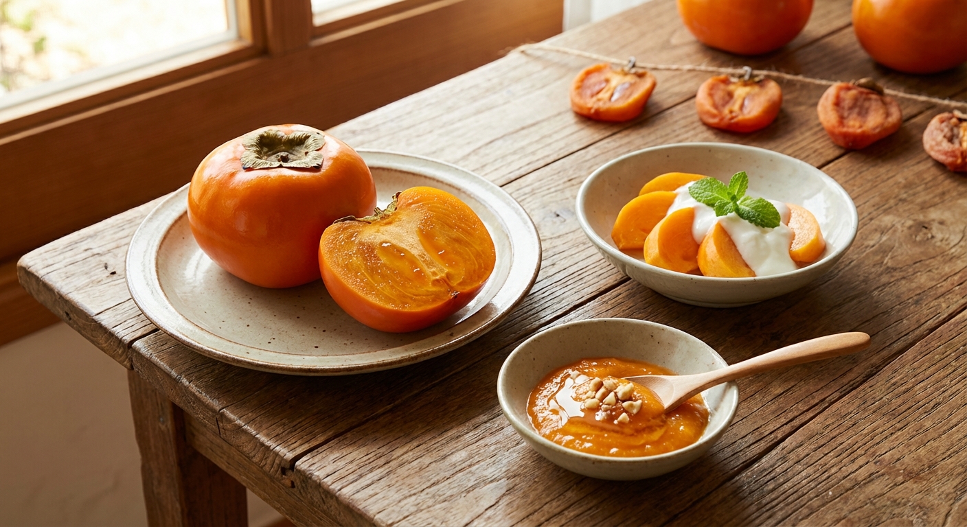 달콤하고 부드러운 홍시, 집에서 이렇게 즐겨보세요