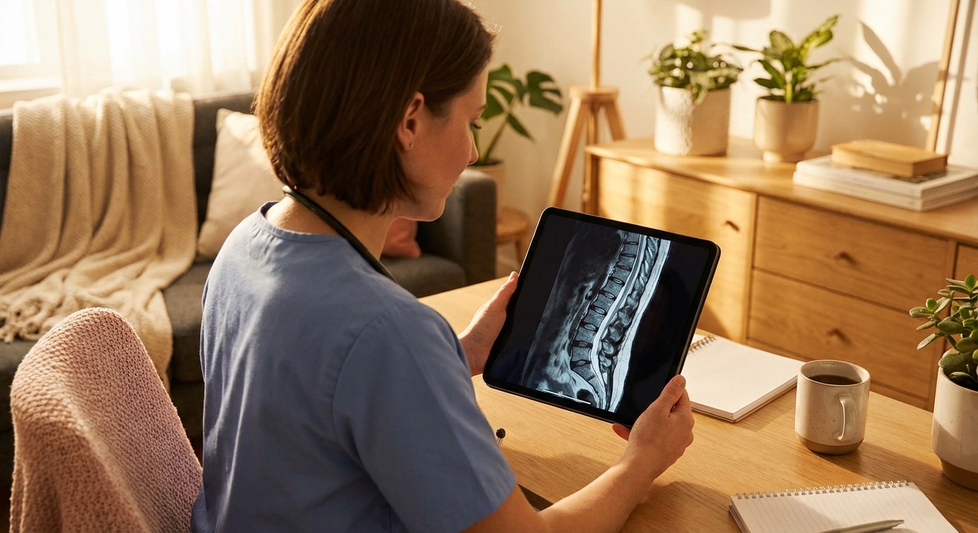 척추 MRI 영상 샘플