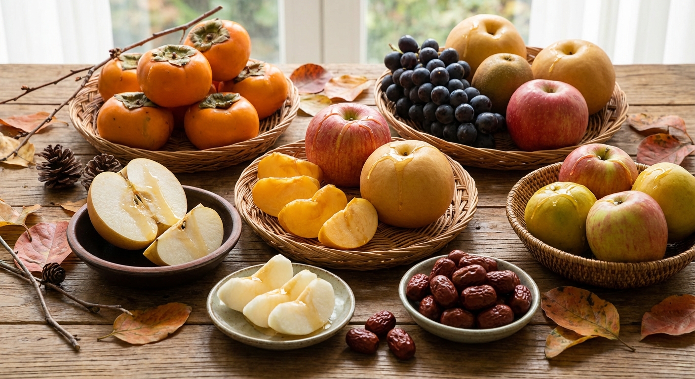 가을철 과일, 제철 맛의 향연을 만나다