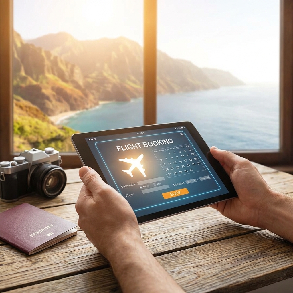 항공권 예약 화면