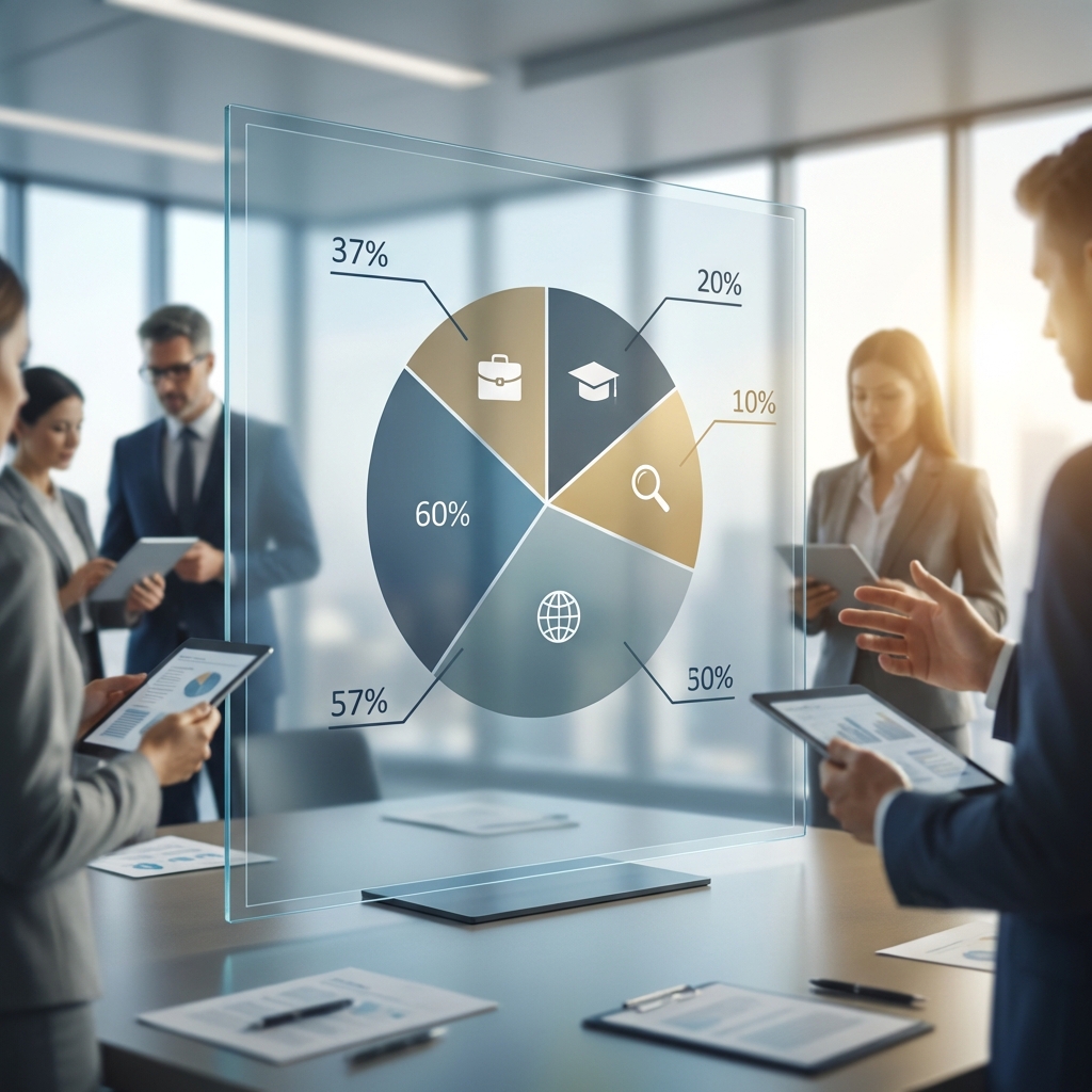 응시 목적별 비율 그래프