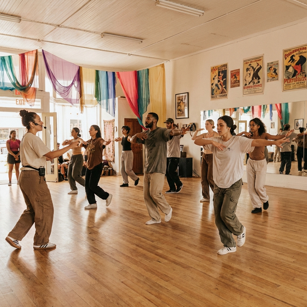 왁킹 클래스 수업 현장