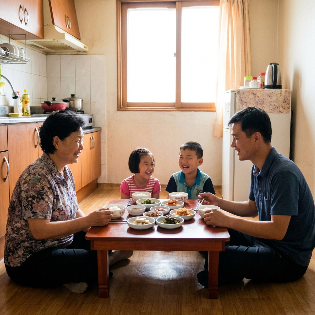 북한 가정 생활 모습