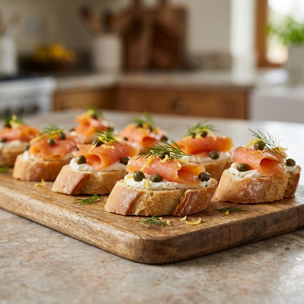 훈제연어카나페