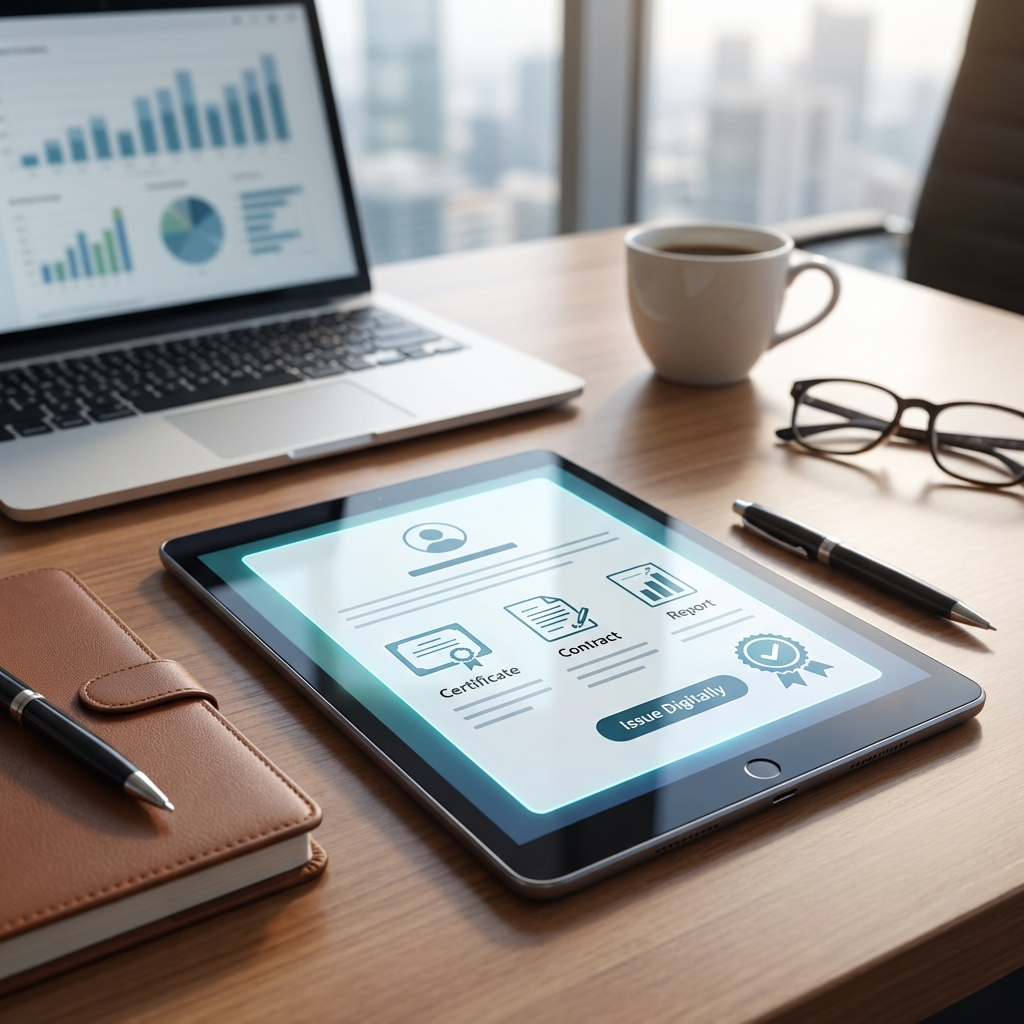 전자문서 발급 화면