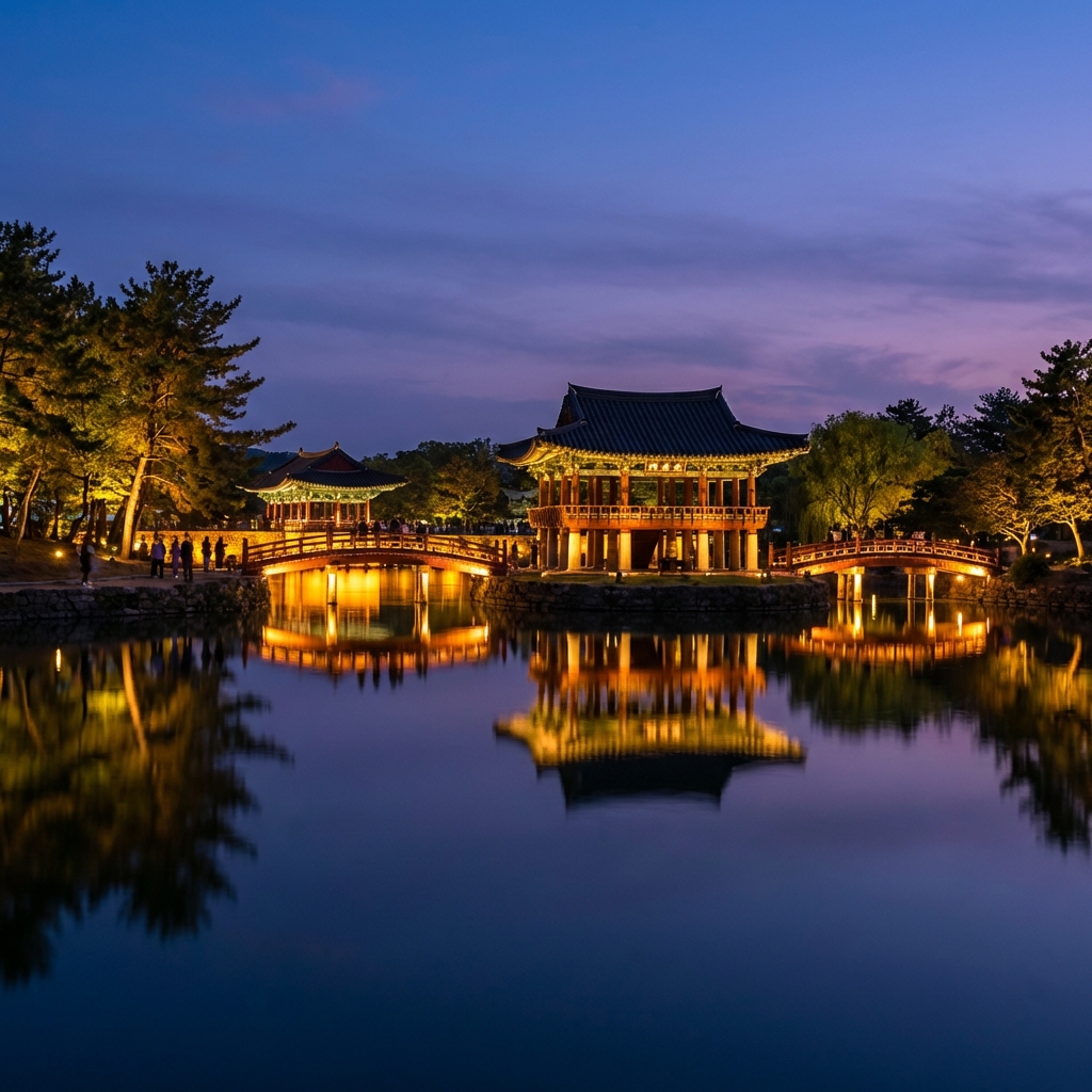 경주 안압지, 달빛이 깨어나는 천년의 연못