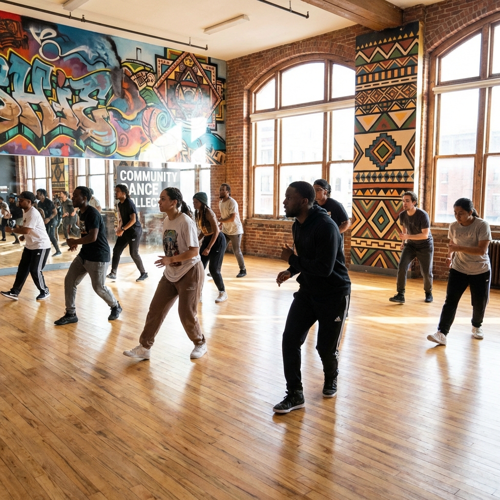 얼반 댄스 연습 공간