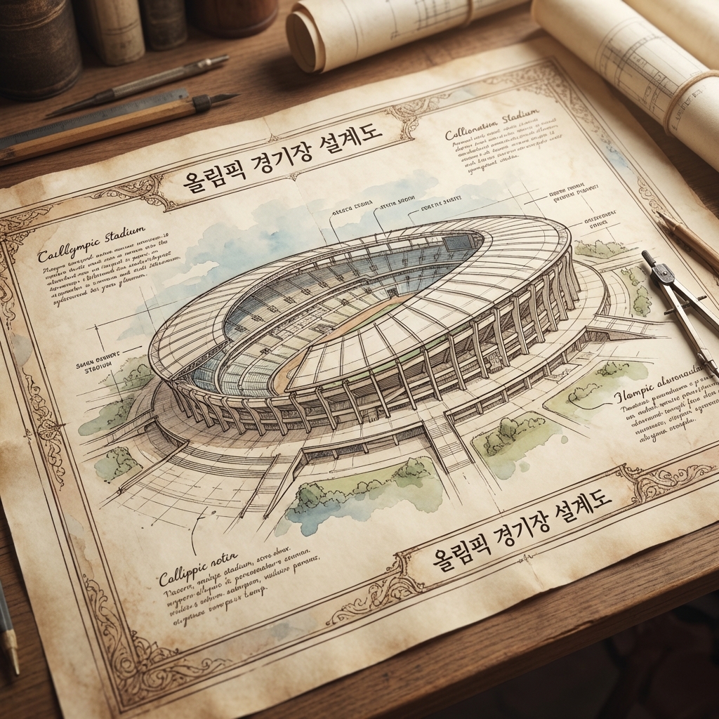 올림픽 경기장 설계도