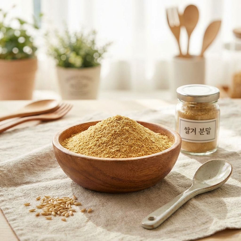 쌀겨 분말