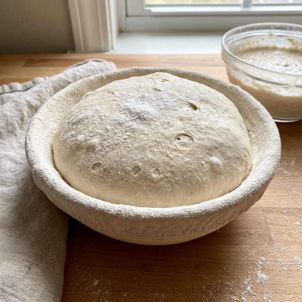 2차 발효 완료 반죽