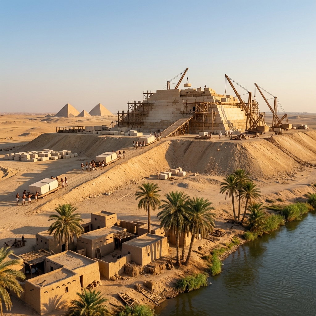 피라미드 인부들은 노예가 아니었다? 고대 건설 현장의 진짜 모습