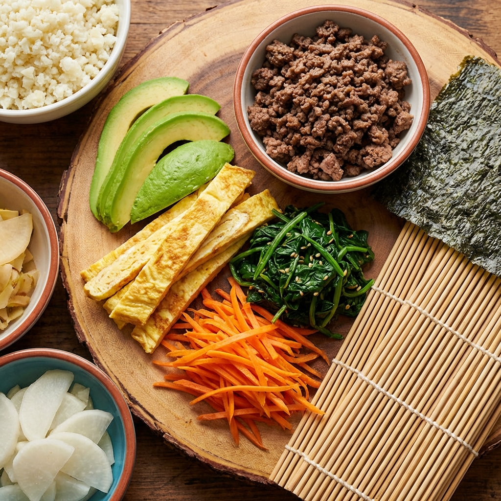 키토김밥 속재료