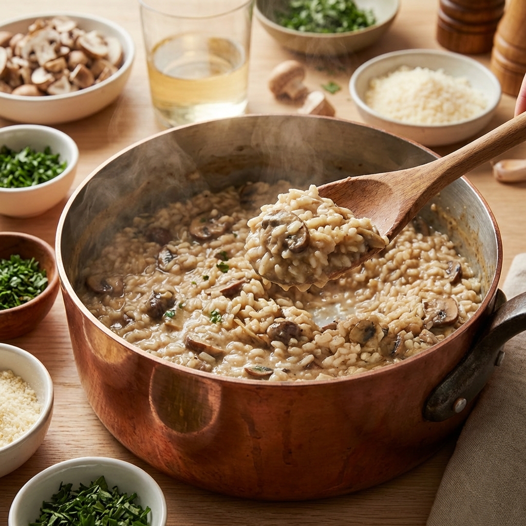 리조또 조리 과정