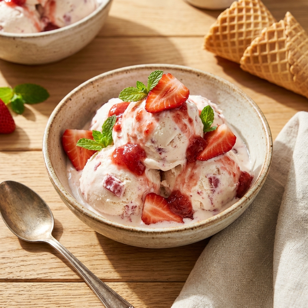 딸기 아이스크림