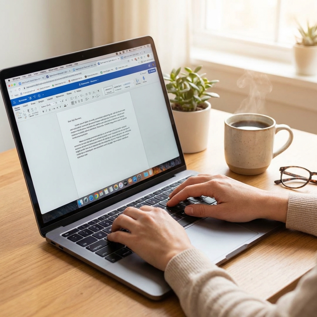 업무 중인 노트북 화면