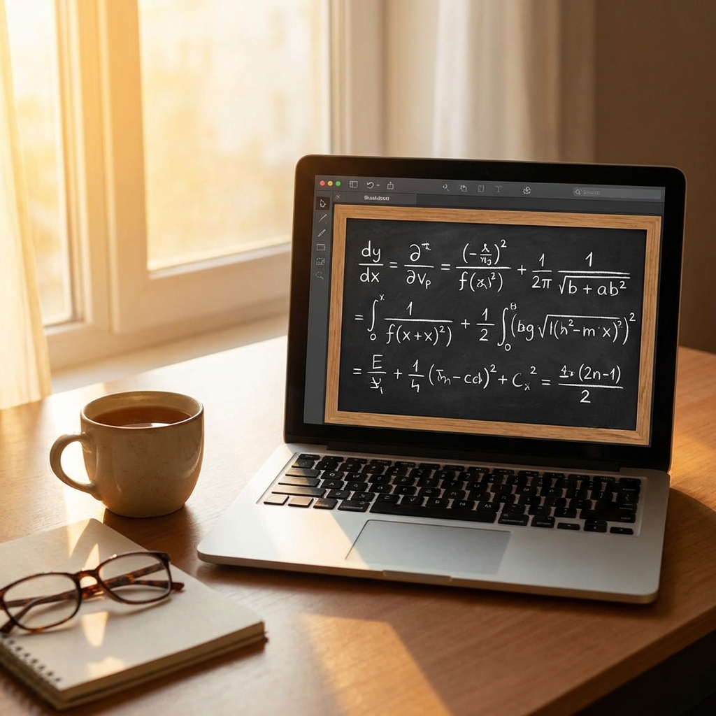 수식 표시 화면