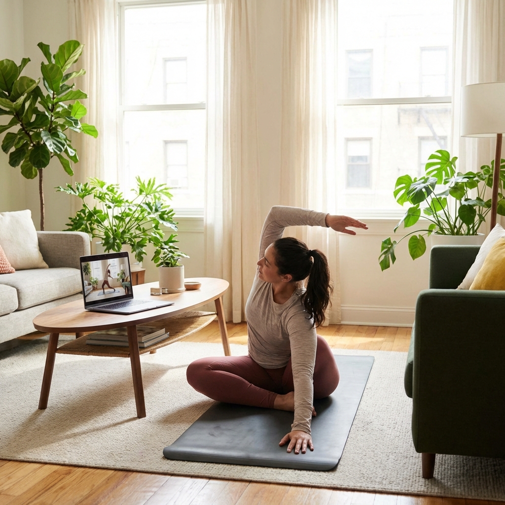 퇴근 후 20분, 집에서 허벅지 라인 만드는 루틴