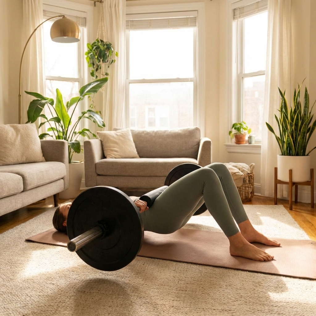 힙 쓰러스트 자세