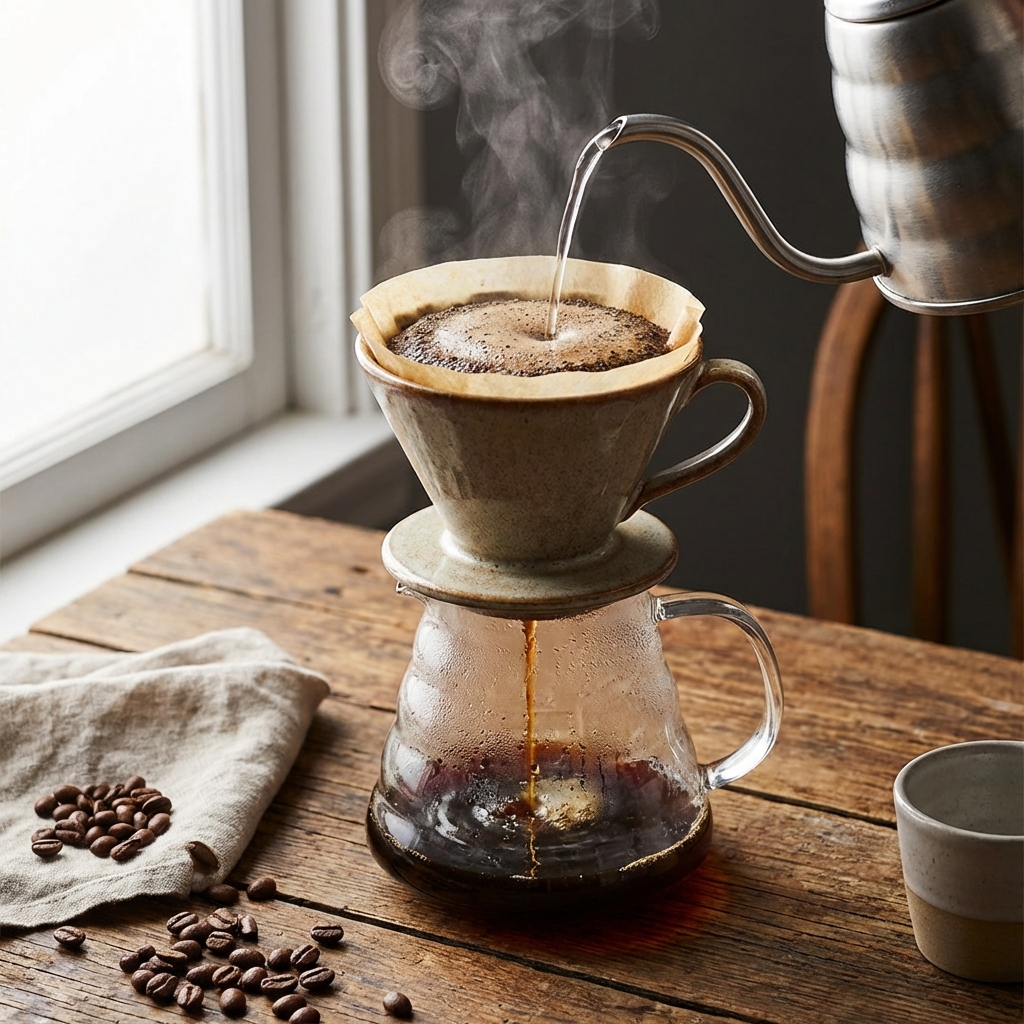 핸드드립: 물 온도, 원두 분쇄도, 추출 시간에 따른 맛 변화