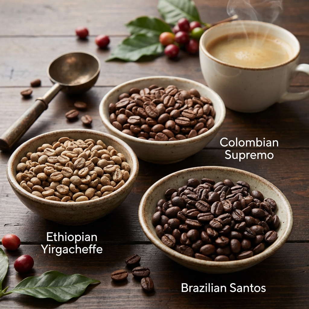 지역별 원두 특성: 아라비카, 로부스타, 에티오피아, 콜롬비아