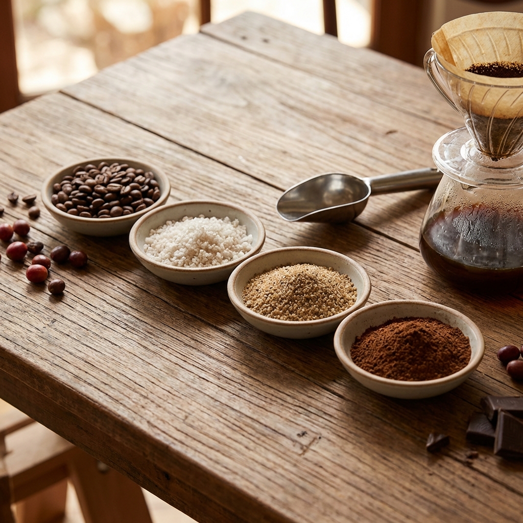 원두 분쇄도 비교