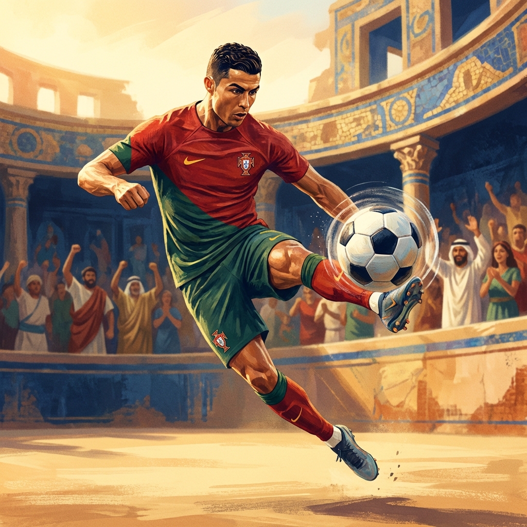 호날두 무회전 슈팅