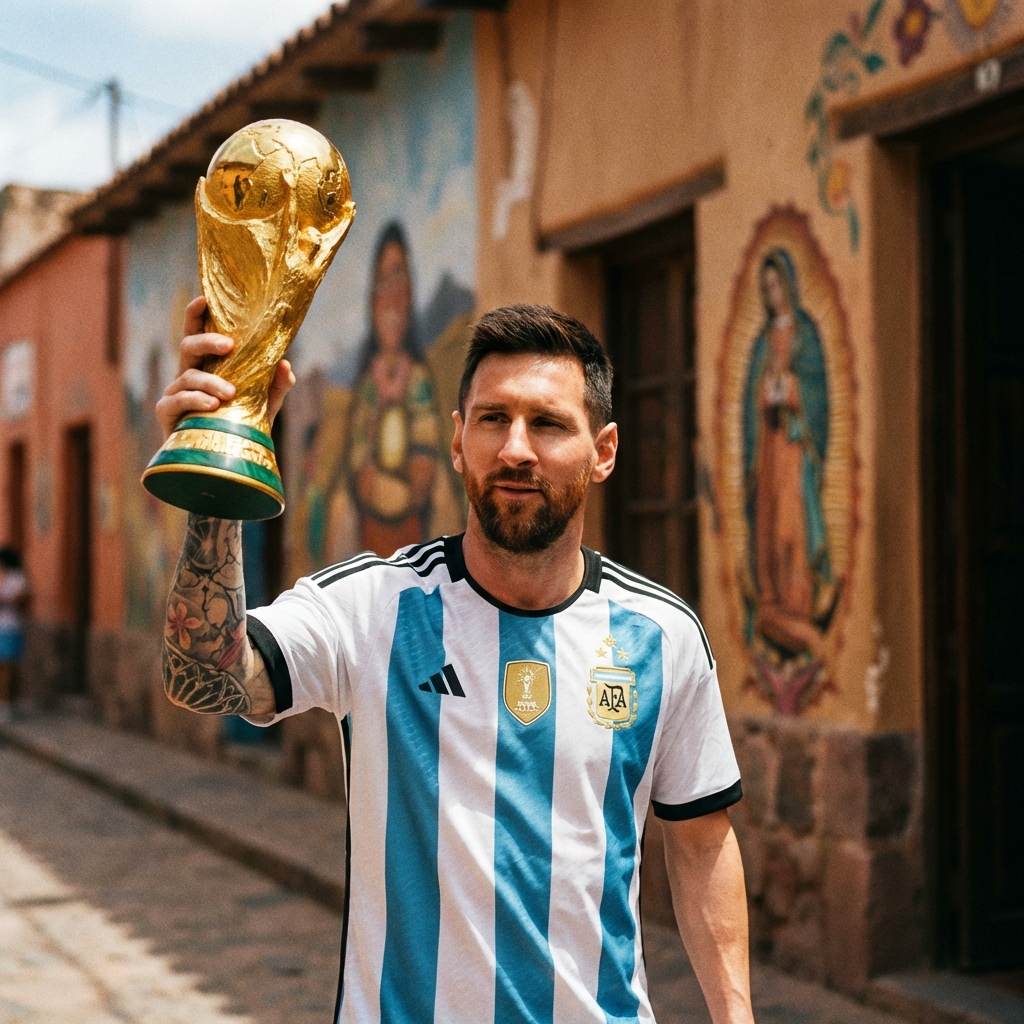 메시 월드컵 트로피
