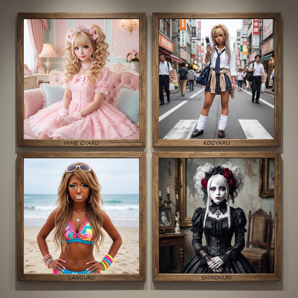 갸루 패션의 세계, 스타일별로 알아보는 갸루 종류 완전 가이드