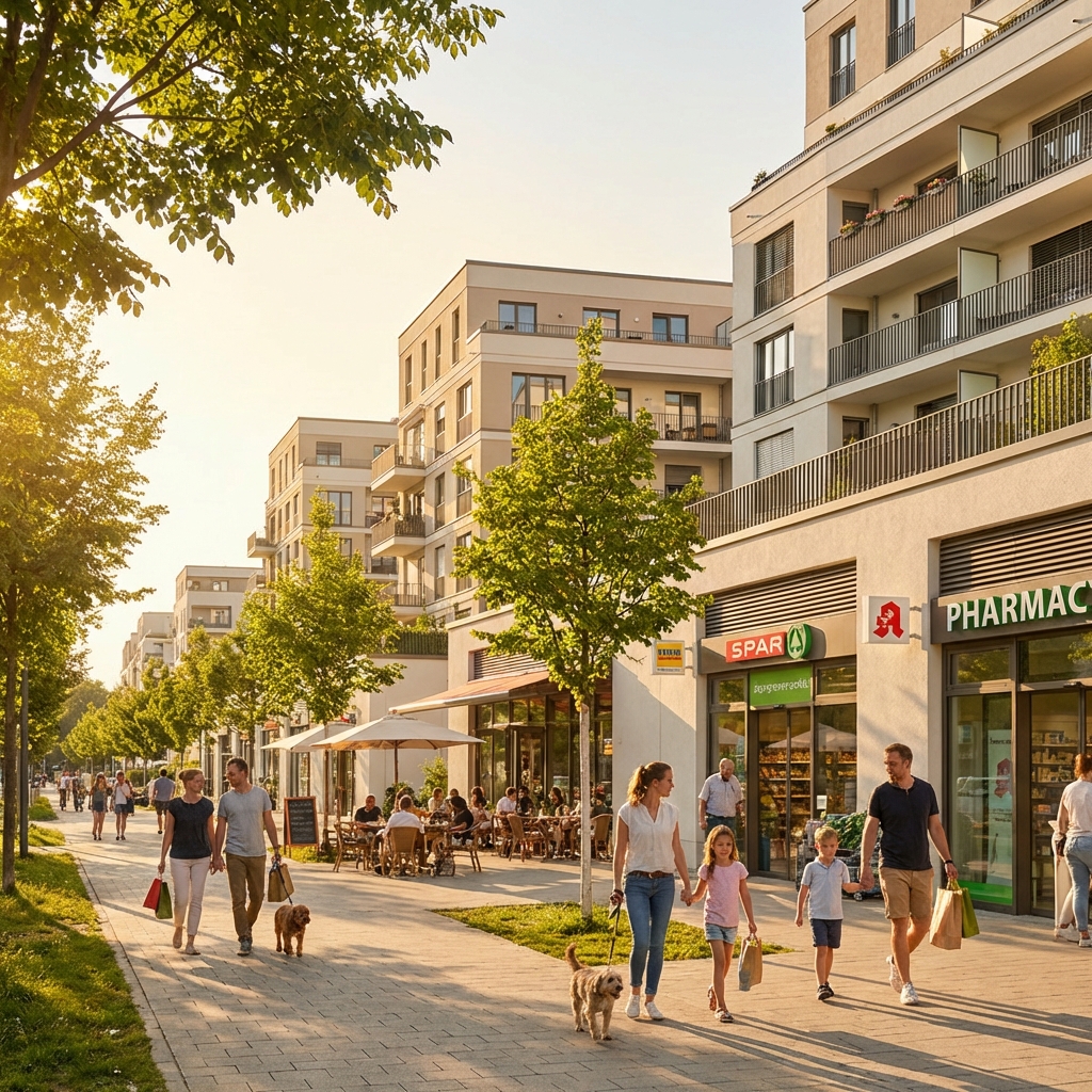 생활 편의시설이 가까운 주거 단지