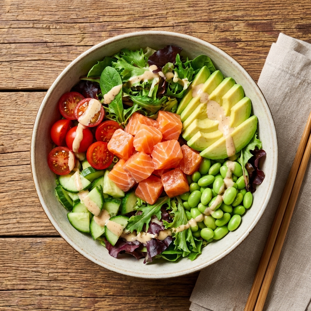 연어 샐러드 볼