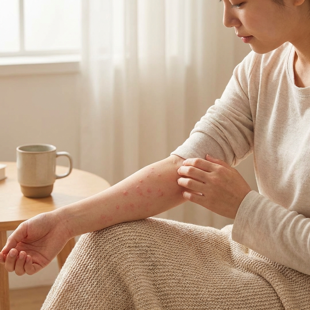 갑자기 피부에 두드러기가 올라오는 이유, 왜일까?
