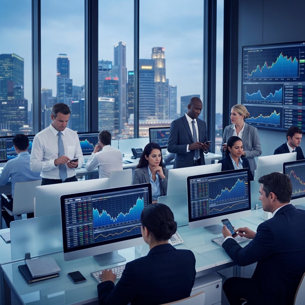 외환 거래 현장