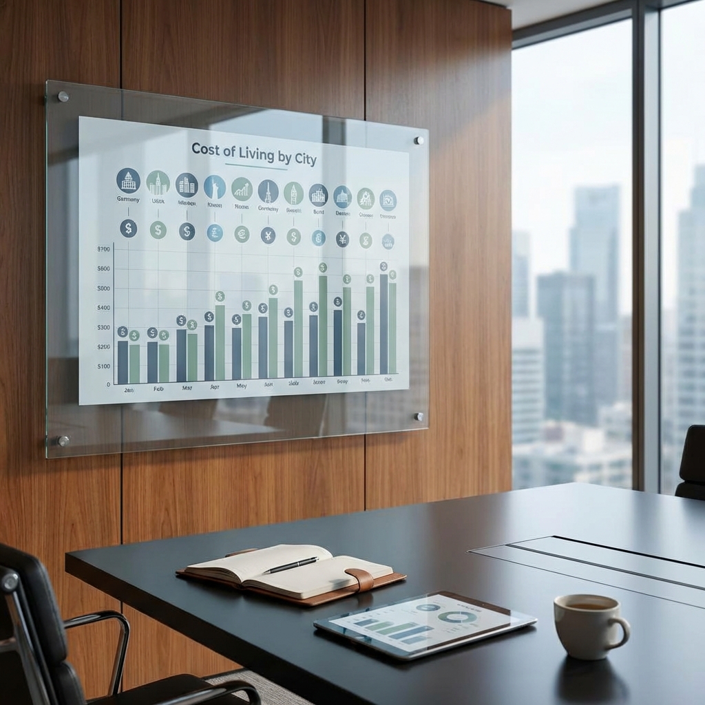 도시별 비용 비교표