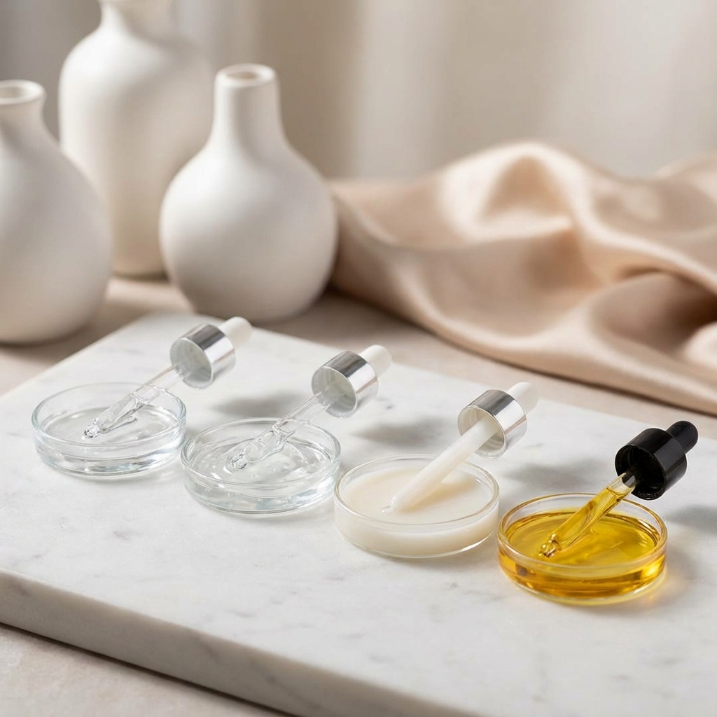 피부타입별 세럼 텍스처