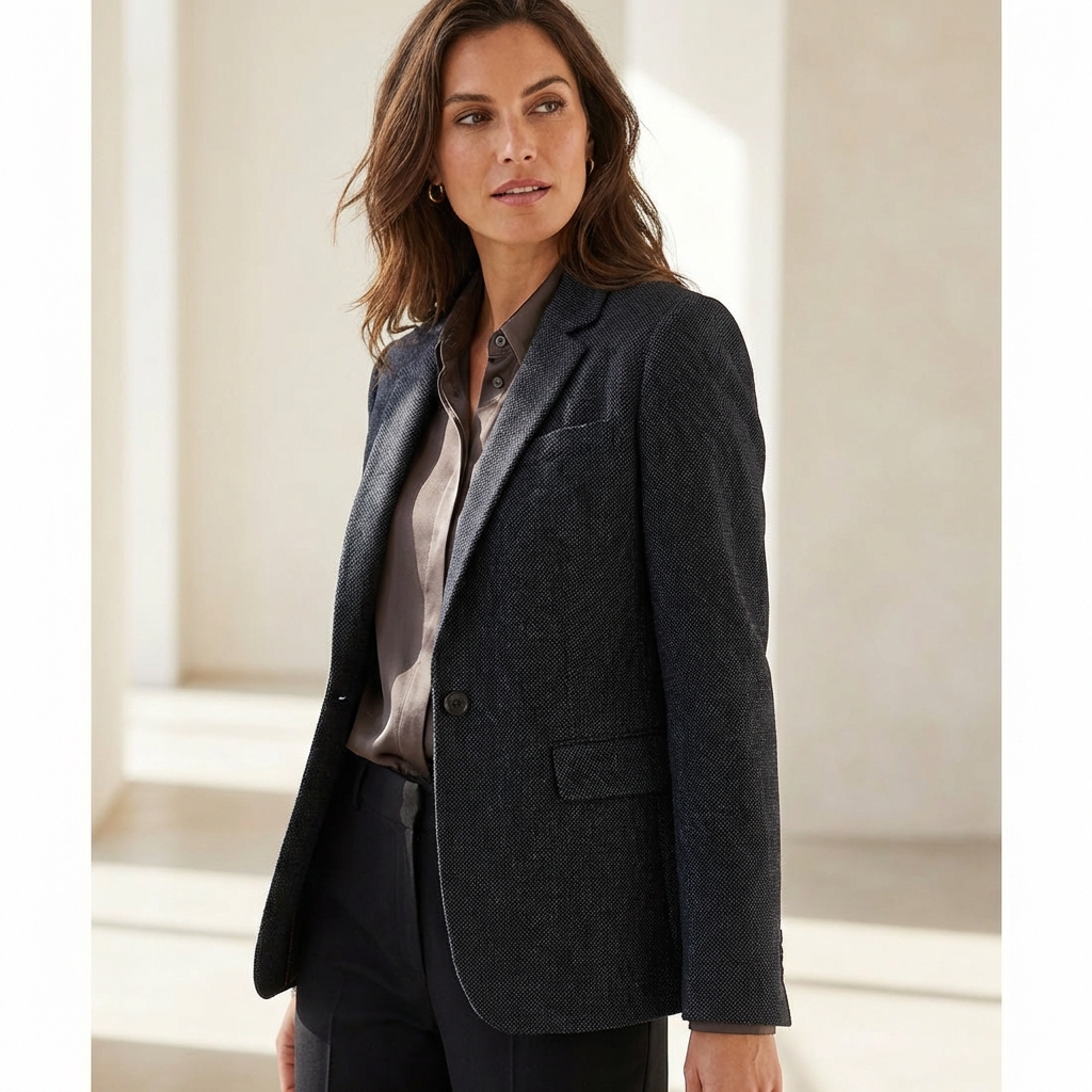 테일러드재킷착용샷