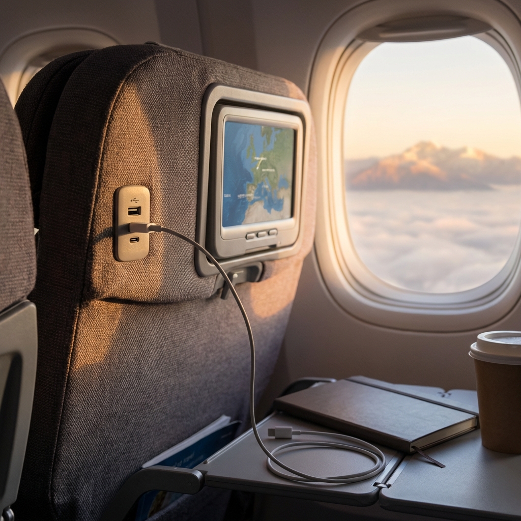 기내 좌석 USB포트