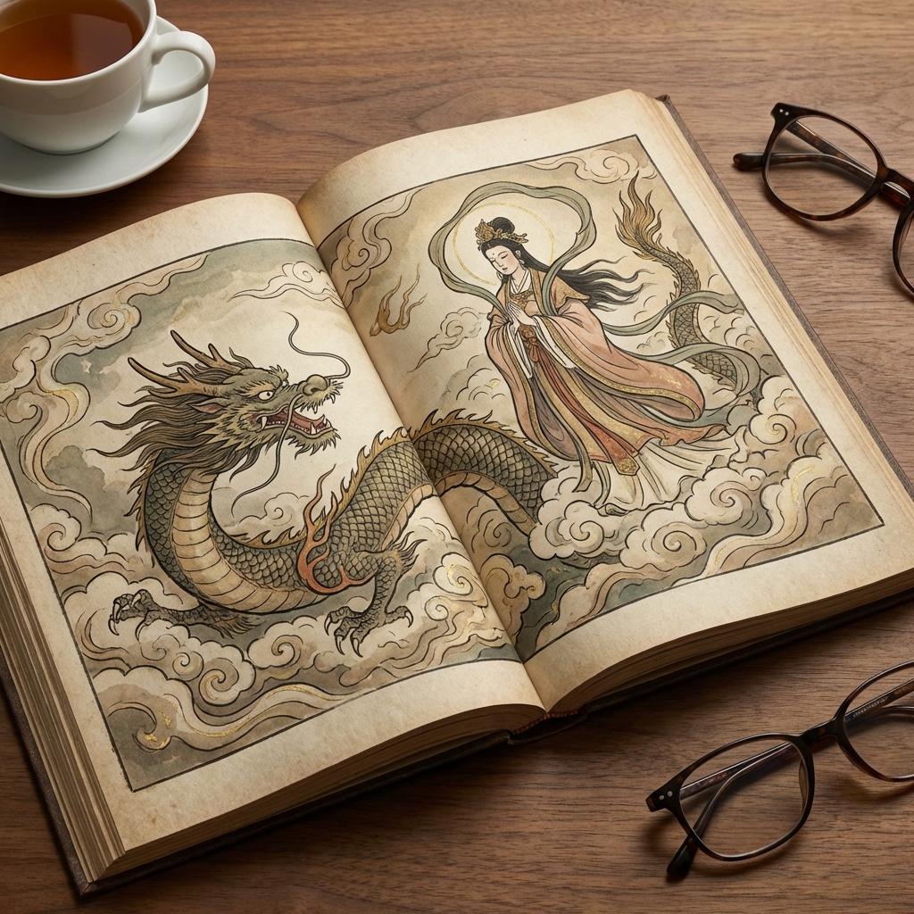 만화책 속 신화 장면