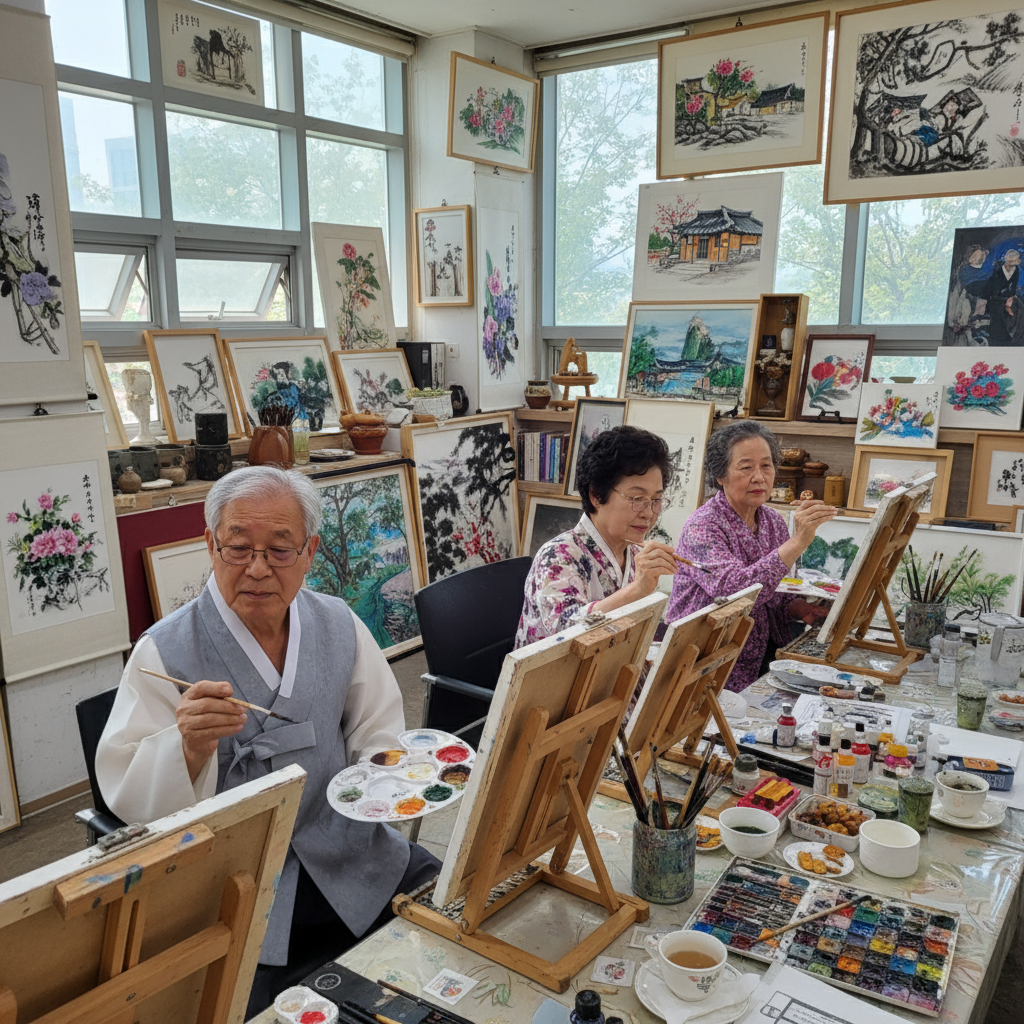 77세 화가 이명미 “지금 그린 그림이 제일 힘 있다”