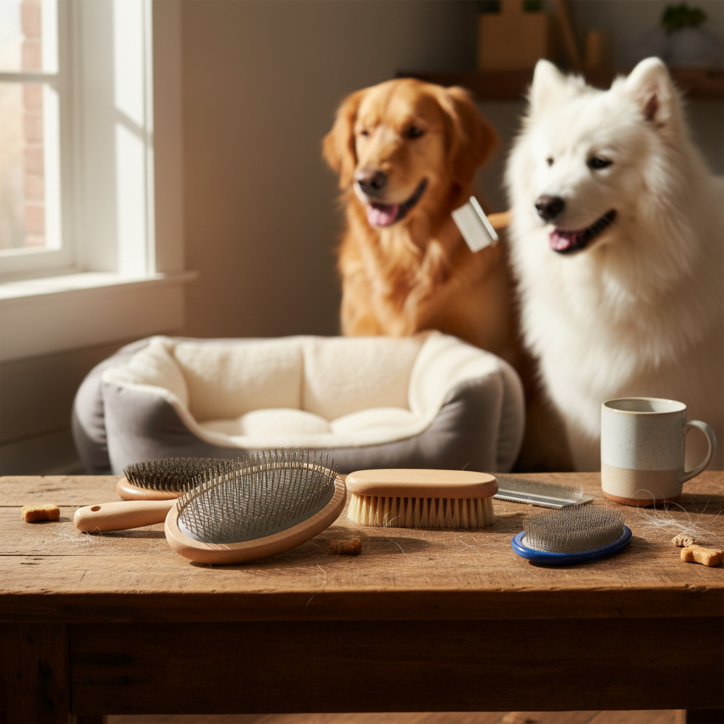 견종별 브러쉬 매칭 또는 브러쉬 클로즈업