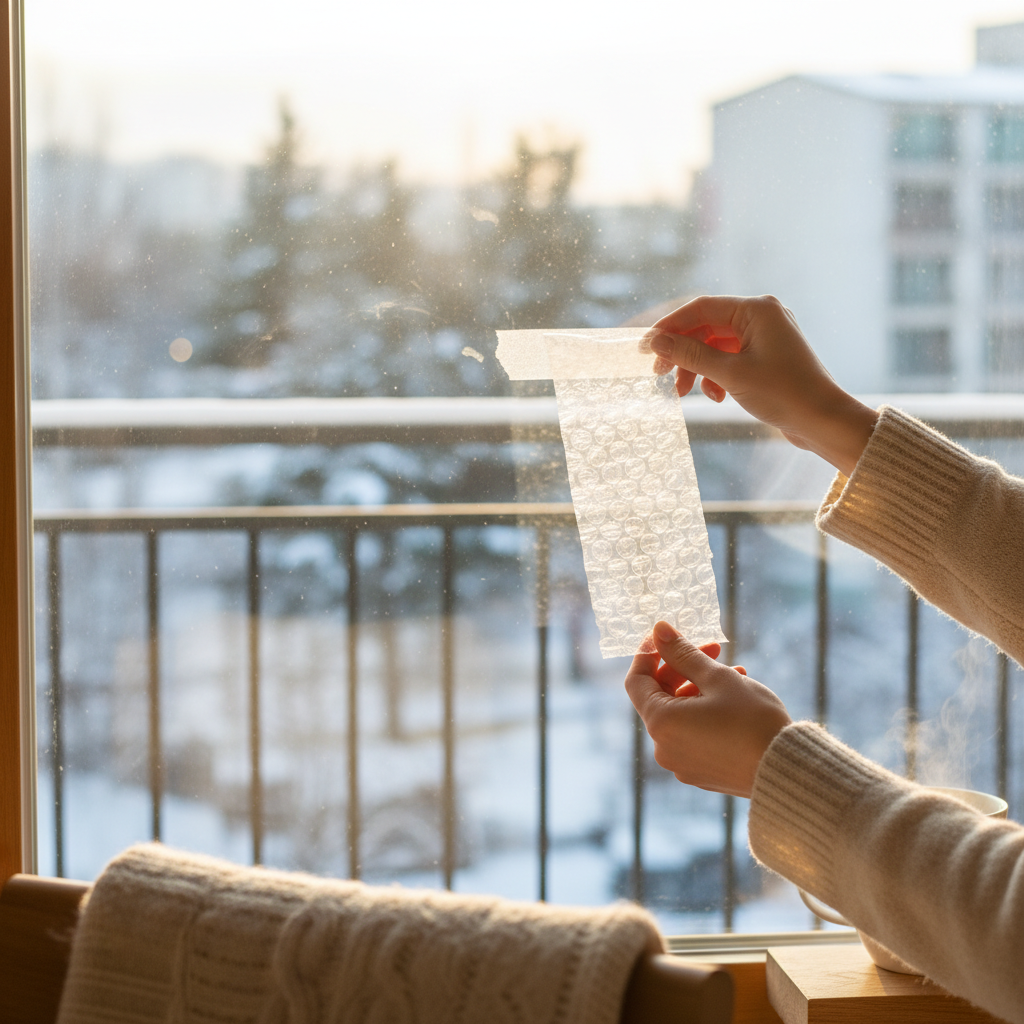 봄맞이 대청소 필수! 겨울용 창문 뽁뽁이 테이프 끈끈이 쉽게 녹이는 법